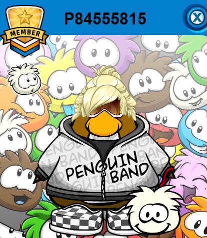 Melodyc3 Player Card With Woof and Woof The Epic White Puffle Pin!!!